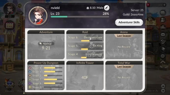 [Re;BIRTH] Global |11 Legendary (Teo,Ace,Dellons,Biscuit,Rachel,Yu shin,Ruri,etc)Story 9-22| Log Netmarble | Check SS (SKR807)