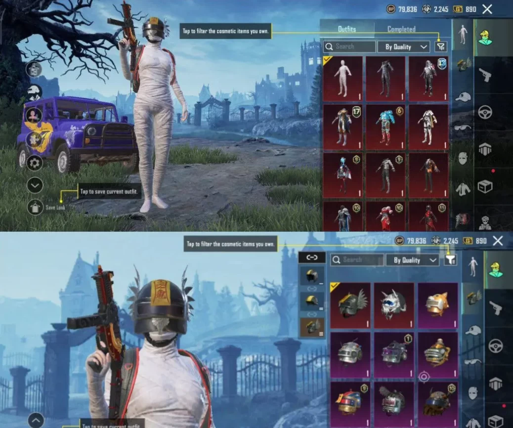 iOS Android - Level68 - Skin Mummy And Helmet inferno - Skin High - 13 Upgrade Gun - M24 Pharaoh - Code454