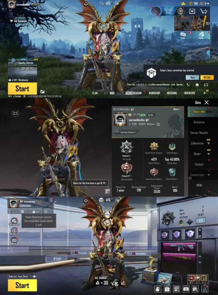 iOS Android - X suit Dragon - M416 Glacier Kill Massage - Skin High - Car Upgrade - Code458