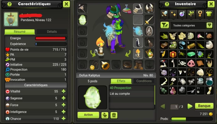 Pandawa LVL 122 Tiliwan / Non Certifie, Securite 100 % !!