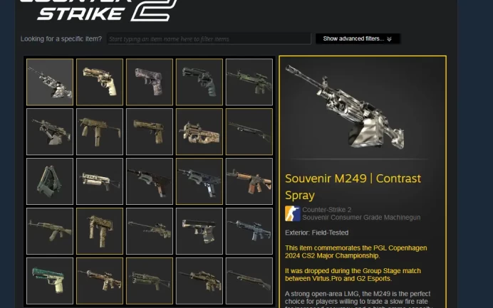 【CS2】 | 40 SKINS | 1500+ HOURS | INVENTORTY | with native mail | full access | Instant delivery