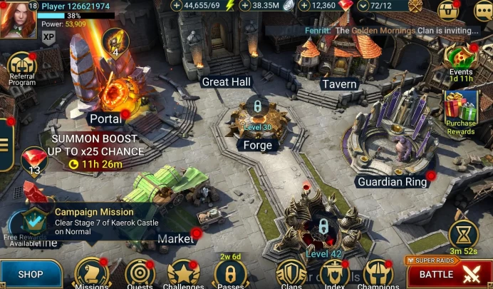 19 Primal Shards+4 Sacred+29 Void+133+ Ancient+40000+ Energy+36 Million Silver+12000+ Gems+18 lvl (IOS/Android - Plarium Acc)