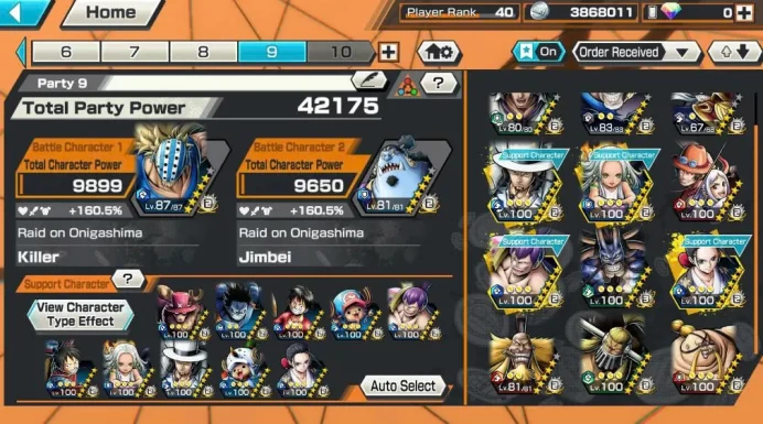 BR582-IOS+Android-Kaido Full Boost+7 Ex(Garp+Kuzan+Yamato Ace+Snake+Lucci+Roger v2)+Good Medal+Support 160%+Robin Max+Queen Max+Cracker Max