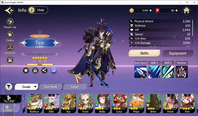 [Re:BIRTH] Global Starter 4 Legendary+ 10 HSV (TeoB6,Ace,Rachel,Velika)|Log Netmarble| Check SS (SKR825)