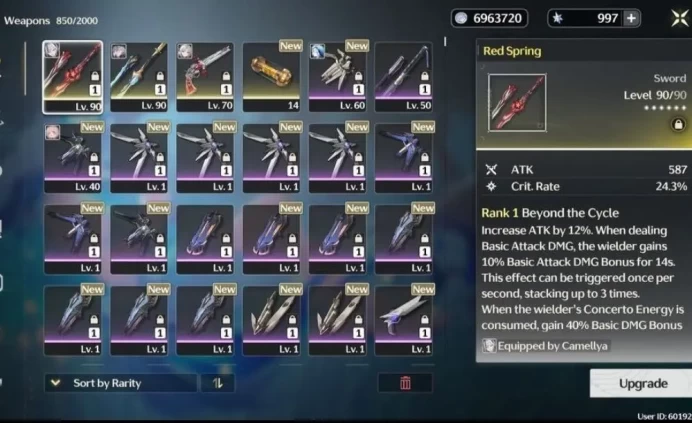 Top ACCOUNT - EU - Union 68 - +10 5Star (Characters&Weapons) - MORE CONS R6 - +997 Gems - More Peties - [ALL INFO in Description]