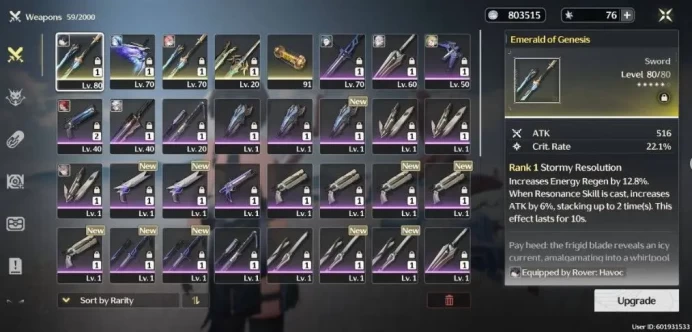 GOD ACCOUNT - EU - Union 51 - +14 5Star (Characters&Weapons) - MORE CONS R6 - More FARM available - +76 Gems - More Peties - [ALL INFO in ]