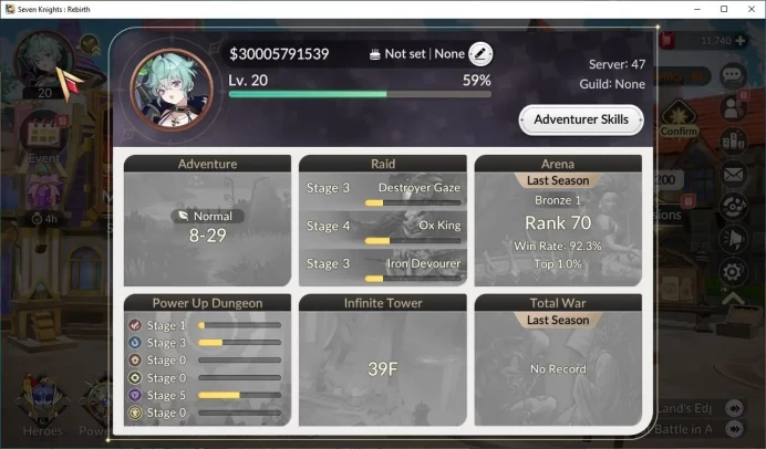 [Re:BIRTH] | Global |4 Legendary+11K Ruby |181 HSV| (TeoB6,AceB6,RachelB6,RuriB6) |Log Netmarble| Check SS (SKR834)