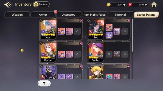 [Re:BIRTH] Global |4 Legendary|3 Special (Teo, Ace, Rachel, Velika, etc ) |1,5k Ruby|LogNetmarble| Check SS (SKR839)