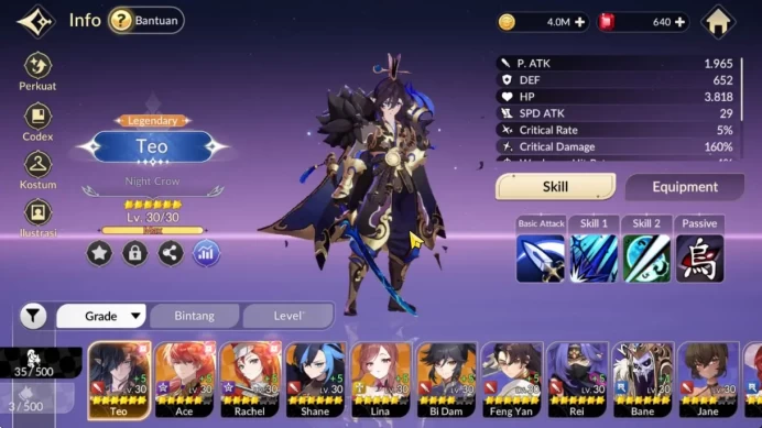 [Re:BIRTH] Global |6 Legendary|3 Special (Teo, Ace, Rachel, Shane, Lina, Bi Dam ) |Log Google| Check SS (SKR840)