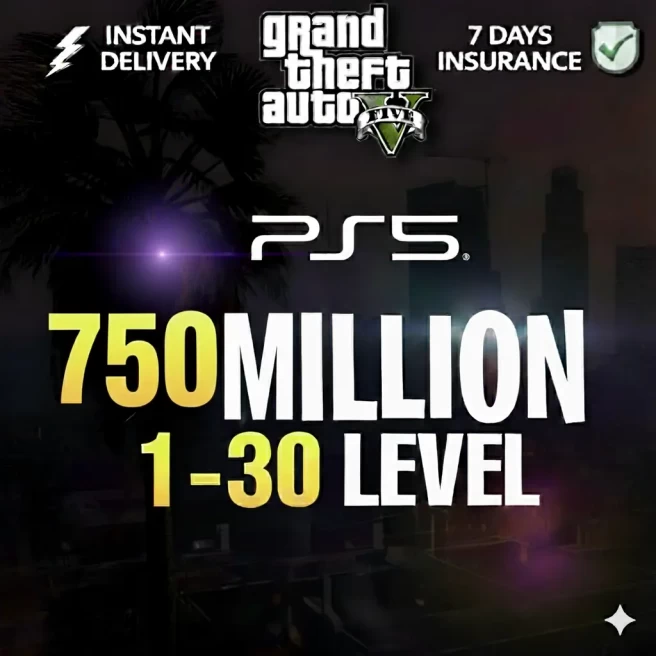 PS5 750 Million Cash + Cars | Level 1-30 | Full Access | INSTANT DELIVERY | 24 x 7 SUPPORT