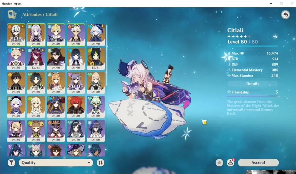 ASIA|AR56|8 Limited+5 [5Star's Weapon]|Arlecchino+Sign,Escofier,Citlali,Furina,Etc|Female MC|Take Email|Check SS(GI2363)