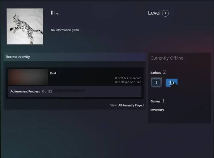 8307 hours Rust account | Full access | No 5$ limit | Region Free | Instant delivery 24/7