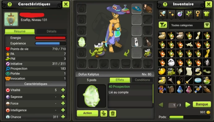 Ecaflip LVL 131 Kelerog / Non Certifie, Securite 100 % !