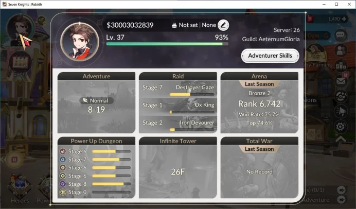[Re:BIRTH] Global3000xxx|6 Legendary|(TeoTc3,RachelB6,AceB6,VelikaB6,AliceB5,Ruri)|1,4K Ruby|Log Netmarble| Check SS (SKR854)