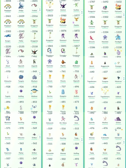 lvl27,have 13 Legendary,Regigigas Dialga Yveltal Kyogre Palkia Zapdos etc,have many nice pokemons   N8963
