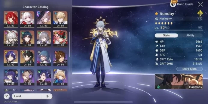 SUPER GOD Account - EU - TR 70 - +30 5Stars (Characters& Light Cone's) - More Eidolons E6 - +50 STallar Jids - ?/300 WARP - More Peties+ - [ALL 