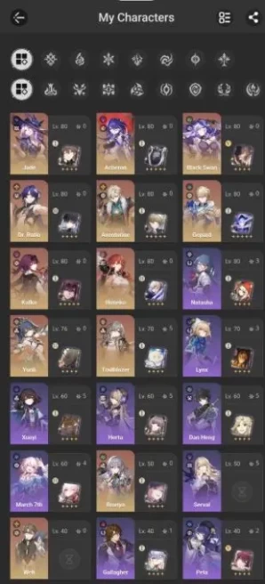 Top Account - EU - TR 67 - +19 5Stars (Characters & Light Cone's)- More Eidolons E6 - +14 Wish - More Peties+ - [ALL INFO in Description]