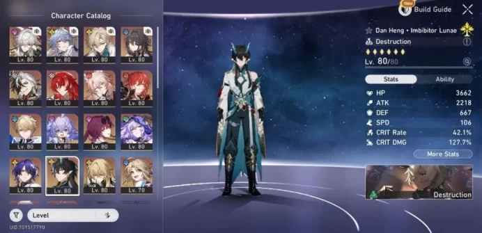 GOD Account - EU - TR 70 - +22 5Stars (Characters & Light Cone's )- More Eidolons - +101 STallar Jids - Selected WARP - More Peties+ - [ALL INFO