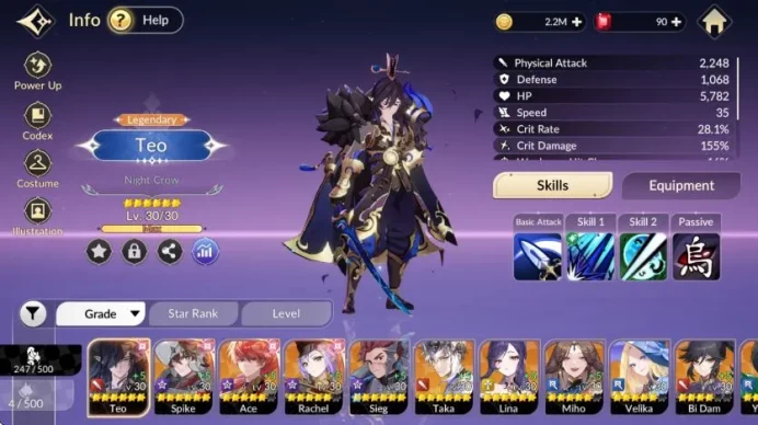 [Re:BIRTH]GLOBAL|12 Legendary|4 SPEC|Teo,Spike,Ace,Rachel,SiegTc1,Taka,Lina,Miho,Velika,BiDam,Yushin|Netmarble|CheckSS(SKR864)