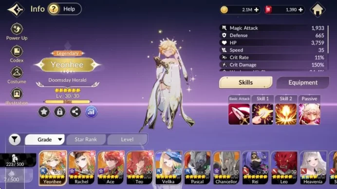 [Re:BIRTH] Global3000xxx|7 Legendary|4 SPECIAL|YeonHee,Teo,Ace,Rachel,Velika,Pascal,Chancellor|LogGoogle| CheckSS (SKR865)