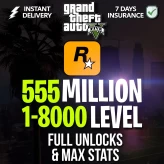 [GTA - LEGACY] 555 Million Total 35 Million Pure Cash + 20 Modded Outfits + 10 Modded Cars | Level 420 + Max Stats + Unlocks + Fast Run
