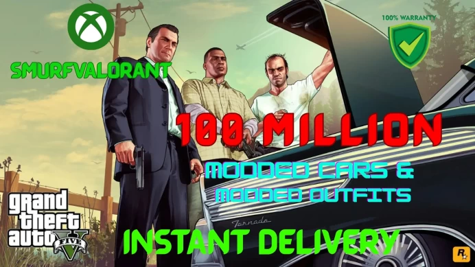 Xbox Series X/S $100 MILLION Pure Cash 150x Modded Cars 12x Modded Outfits LVL 10-40 Instant Delivery