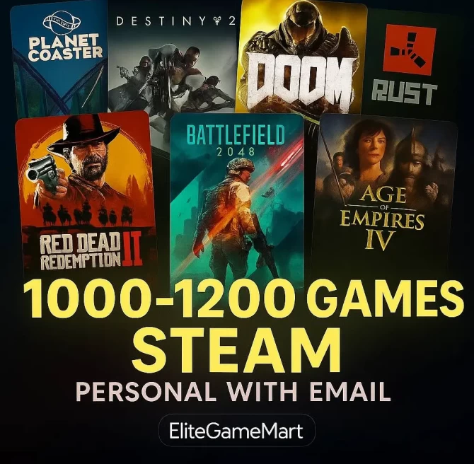 1000-1200 GAMES [ONLINE STEAM] Full access + Guarantee