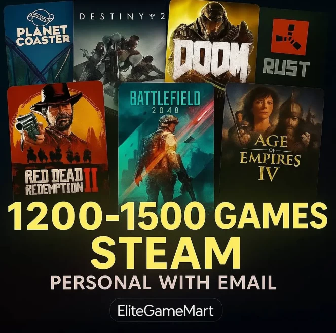 1200-1500 GAMES [ONLINE STEAM] Full access + Guarantee