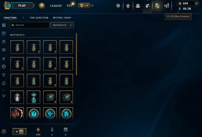 【 OCE 】 ⸱ Iron IV 0% WR +16Games | Hand - ( leveled + De-ranked ) | Unverified | 22715 BE | 350 RP | Untouched-Loot | Check Description