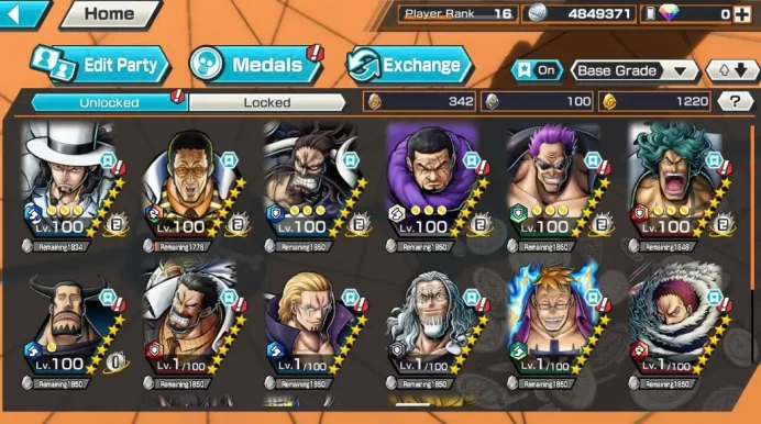 BR568-IOS+Android-4 Ex Meta Max(Kizaru+Zephyr+Lucci+Kaido)+1220 Frag+Good Medal+Issho Max+Aramaki v2 Max+Rayleigh Max+Bluneo Max+Young Ray Max