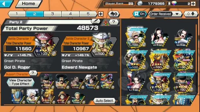 BR562-IOS+Android-Roger V2 Full Boost+4 Ex Max(Gear 5+Zoro+White Beard)+Good Medal+Support 145%+Judge Max+Oden v2 Max+Peros Max+Queen Max+Uta v1