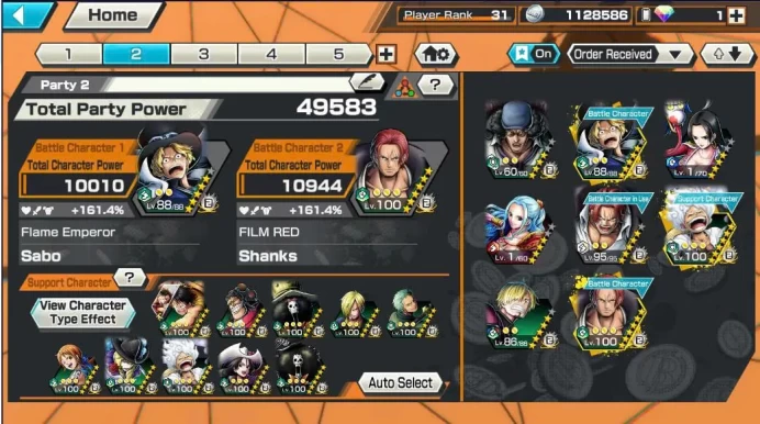 BR561-IOS+Android-5 Ex(Gear 5 Max+Shank Red+Sabo+Kuzan+Shank v4)+Good Medal+Support 161%+Uta v1+Ben Beckman+Queen v2+Sentomaru v2+Sugar+Carrot
