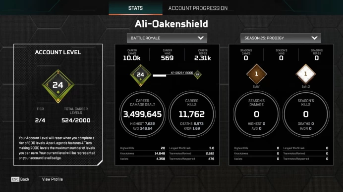 GOD ACCOUNT Wraith MAIN - Special Skin S1  wraith + IRON CROWN Wraith and Voidvalker - Played from S1 - BP 5 6 7 8 9 10 MAX - +155 Legends SKin