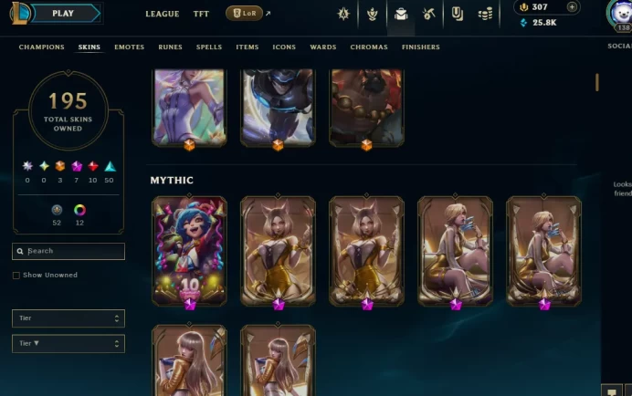 EUW email changeable  Victorious Jarvan IV Black Alistar Silver Kayle Worlds 2012 Riven  117 champions 195 skins 6 Prestige LAST PLAY 2022