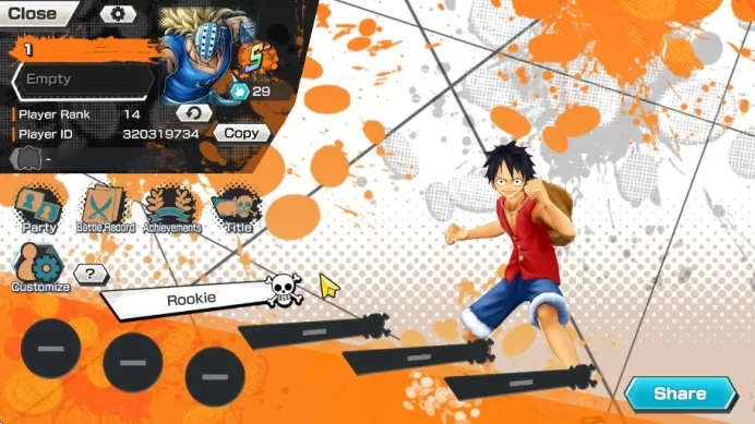 Global|6 META EX[Four Emperor Luffy,Sakazuki,Strongest Kaido,Kid and Law,Kuzan,Sabo]|Rank 14|Log Bandai|Check SS(OPBR898)