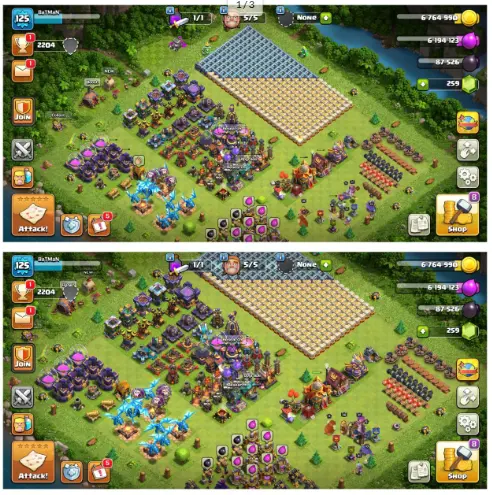 TH 16 semi max|high lvl almost max walls|th16 max|equipment good|golden white walls|Heros-36-41-43-17-13|xp 125|instant delivery |ios and andro