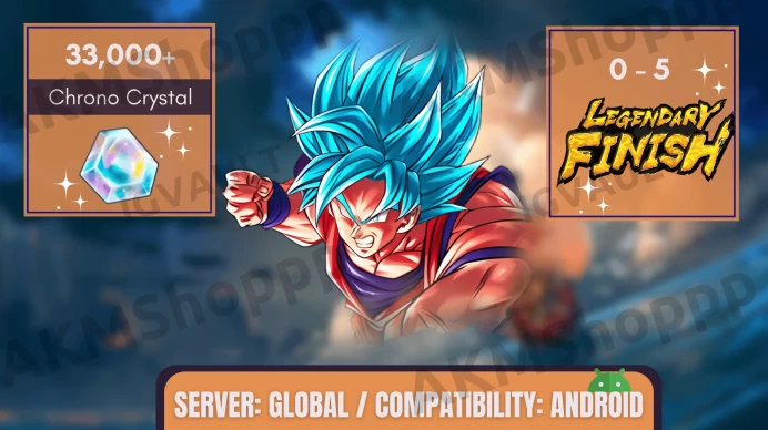 [ANDROID] Ultra Super Saiyan God SS Kaioken Goku [yellow] ◈ 33000+ Chrono Crystals ◈ Bandai Login ◈ 0-5 Random LL ◈Full Access ◈Instant Delivery