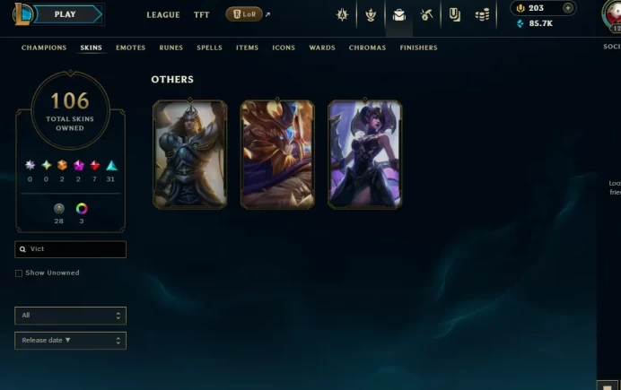 EUW EMAIL CHANGEABLE  Black Alistar Victorious Jarvan IV Worlds 2012 Riven+ HER 2012 ICON  Silver Kayle 120 CHAMPIONS 106 SKINS LAST PLAY 2022