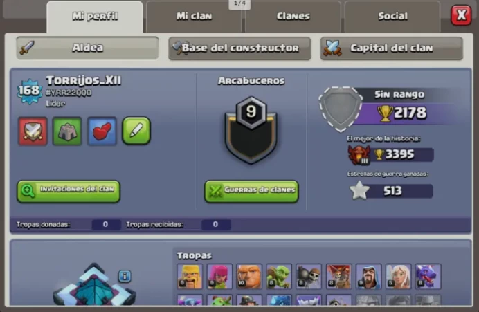 【TH13】168 Level BK 70 AQ 69 GW 40 MP 40 RL 10 2178 Trophies Builders 5 462 Gems | Instant Delivery
