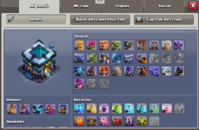 【TH13】168 Level BK 70 AQ 69 GW 40 MP 40 RL 10 2178 Trophies Builders 5 462 Gems | Instant Delivery