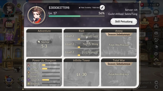 [Re:BIRTH]SEAl|9 Legendary(Teo Tc1,Eileene,Velika,Shane,Etc)4.4K Ruby|Tower 31 F|Log Google|Check SS(SKR877)