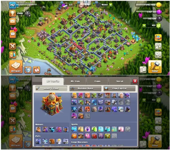 Th16 EXP192 More Max Than14 BK57 AQ80 MP51 GW56 RC22 Pet(4/2/2/4/1/3/1/1)freename change 6th Builder Lvl 13&14 Wall 2 Epic Equipment 9 Hero Skin