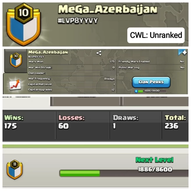 C26◆ENGLISH NAME: Mega_Azerbaijan◆LVL 10.4◆WAR WIN; 175/WAR LOSS: 60◆POSITIVE WAR LOG 3:1◆EXTRA ORDINARY STORE