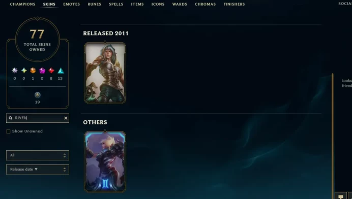 EUW EMAIL CHANGEABLE  Black Alistar Victorious Jarvan IV Worlds 2012 Riven Silver Kayle 117 CHAMPIONS 77 SKINS LAST PLAY 2023 VENGEFUL WRAITH +
