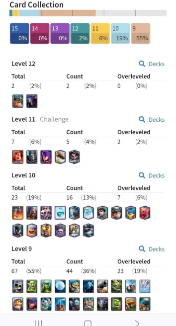 Clash royal (Android/iOS) KT 11 - lvl 30 - Cards100 /121 - Max Card 0 _lvl 12 card 2/Emote 17 / skin tower 2 /Fast delivery/Cheap sale