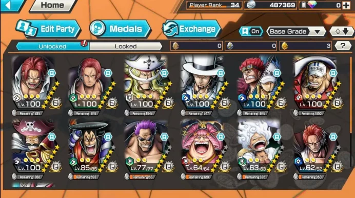 BR603-IOS+Android-13 Ex(Shank v4+White Beard+Roger v2+Gear 5+Shank Red+Lucci+Kid Law+Akainu+Zephyr)+Good Medal+Support 162%+Peros Max+Kid+Yasopp