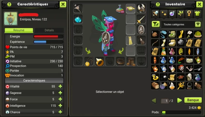 Eniripsa LVL 122 Tiliwan / Non Certifie, Securite 100 % !!