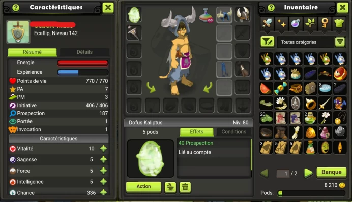 Ecaflip LVL 142 Kelerog / Non Certifié, Sécurité 100% !