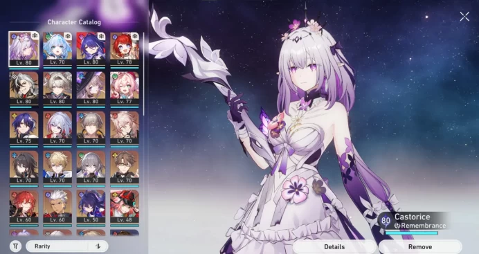 Europe TL70 | 23 legendary characters | 5 cones | Castorice + Cerydra | Tribbie + Acheron | The Herta + Boothill | Firefly + Rappa and more