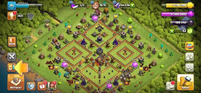 TH10 Clash of Clans – Level 91 / Heroes: 40 | 40 | 10 | Builders: 6 / Best Price – Quick Delivery / DM for details
